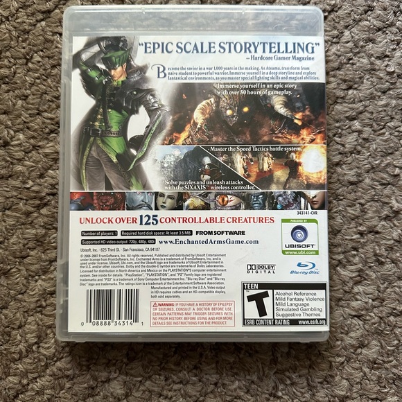 Enchanted Arms - PS3 Very Good Used Condition - Picture 2 of 3